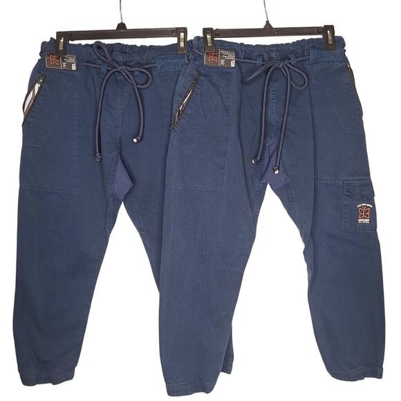 93Brand Jiu Jitsu BUTTERFLY ORIGINALS Casual Gi Pants AOH Dark Blue Bundle Navy